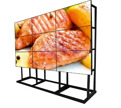 

Wholesale Custom Size 46 49 55 Inch Indoor 3x3 2x4 Splicing Screen 3.5mm Bezel Advertising Player Wall Lcd