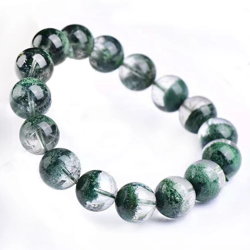 Powerful Green Phantom Cornucopia Bracelet, Attract Wealth & Good Luck, Energy Healing Crystal Jewelry
