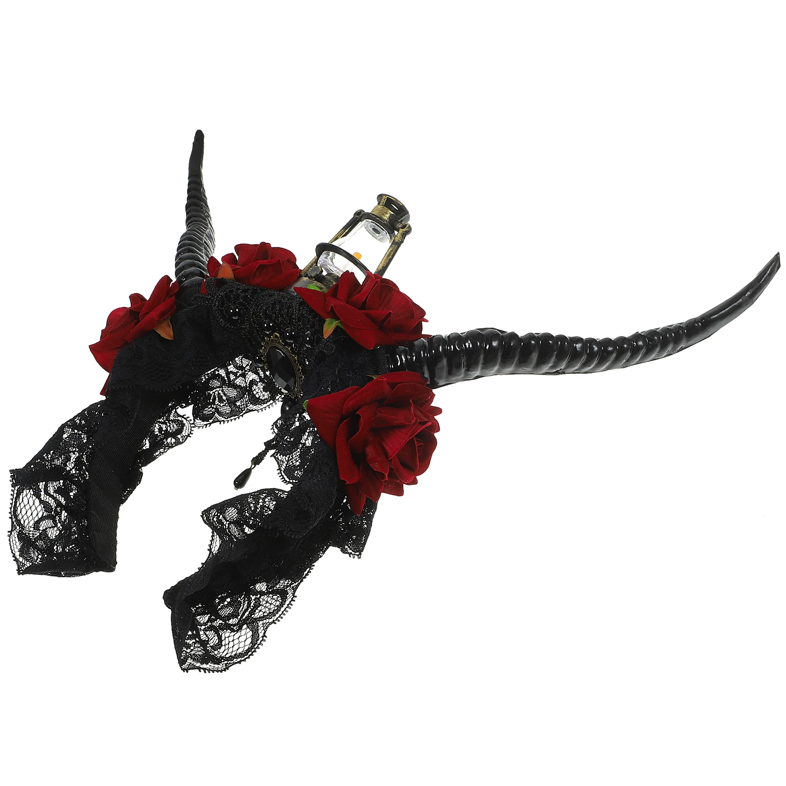 

Halloween Antelope Headb Stretchable Comfortable Gothic Hair Accessories for Women Costume Party Horns Headb Props