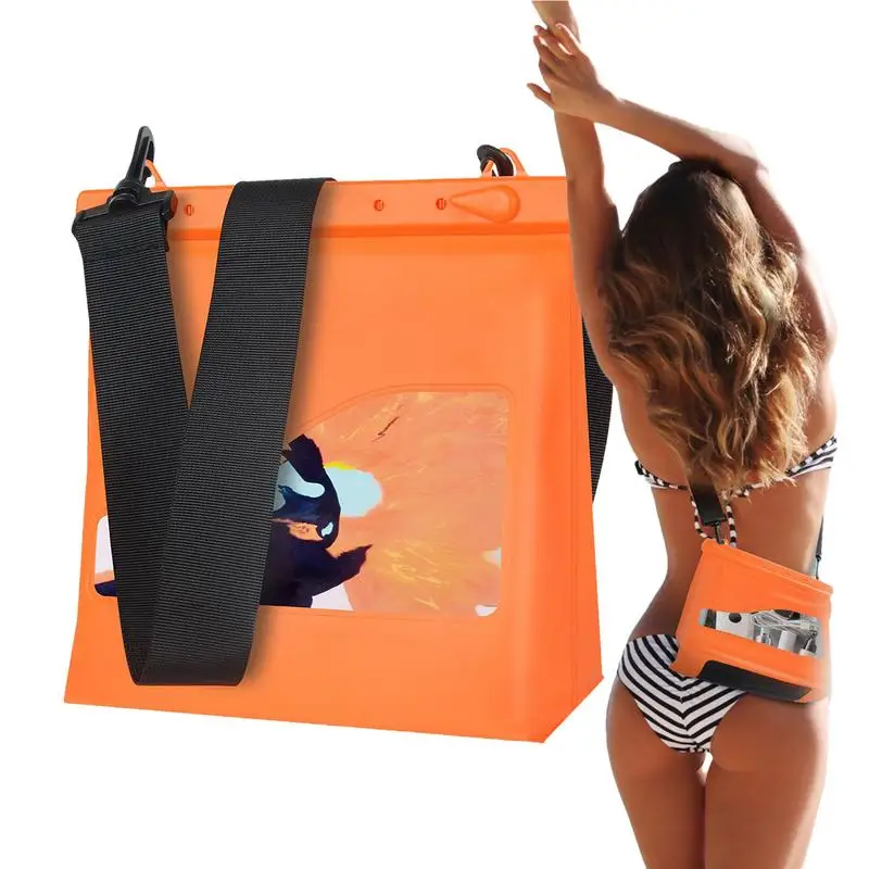 

Waterproof Shoulder Bag For Swimming Beach Dry Pouch For Phone Convenient Carrying Shoulder Dry Bag For Beach Snorkeling