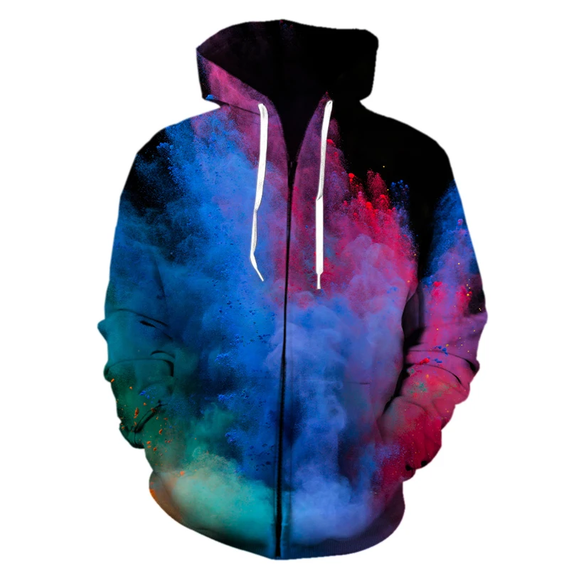 

Speckled tie dye pattern 3D Printing Hoodie Korean Streetwear Men's and Women's Oversized Sweatshirt Hoodie Children's Pullover