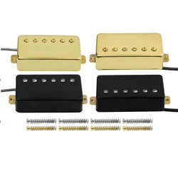 FLEOR Electric Guitar Humbucker Pickup Ceramic Pickup Gold / Black for LP Style Guitar Parts