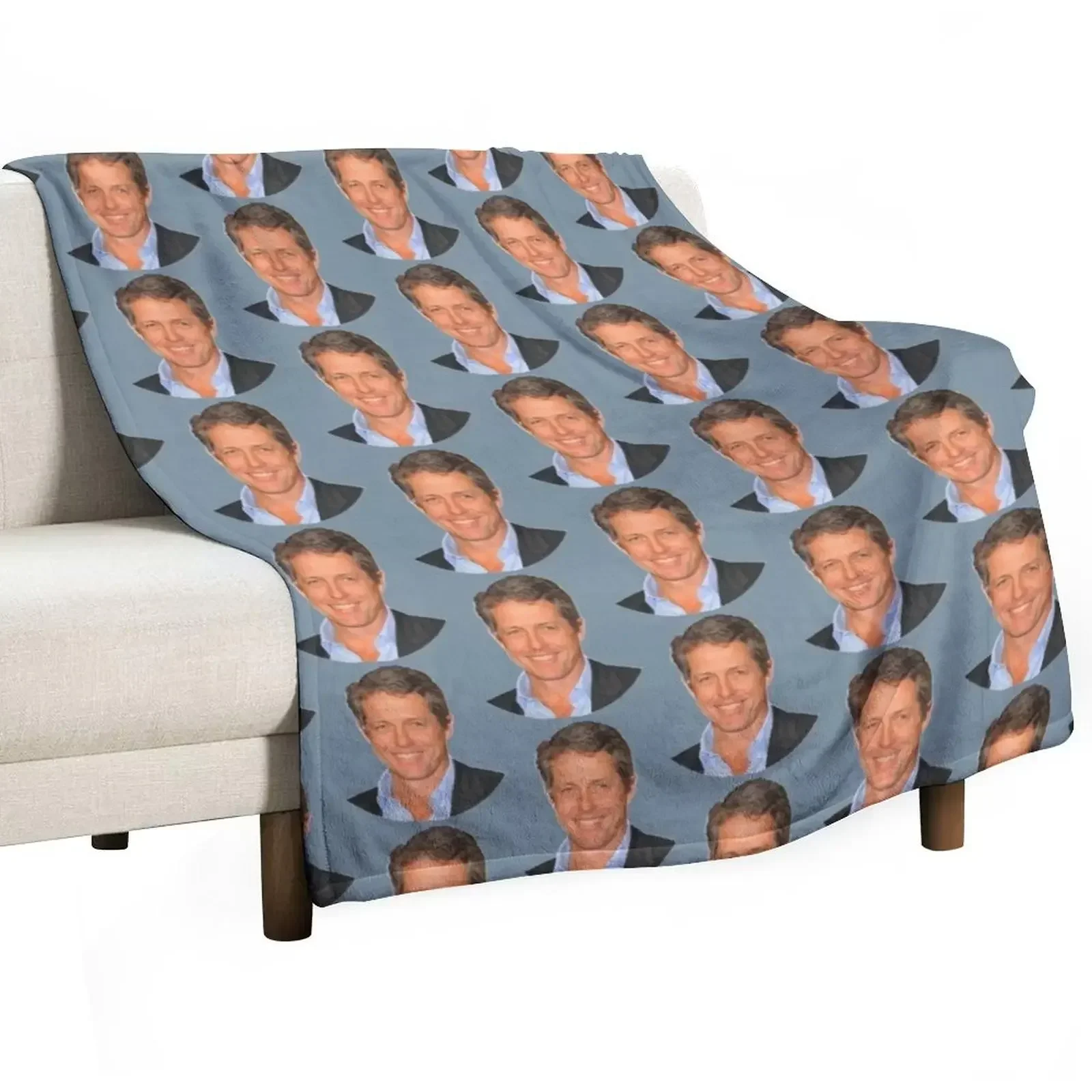 Hugh Grant - funny Throw Blanket Retros Personalized Gift Soft Plaid Blankets