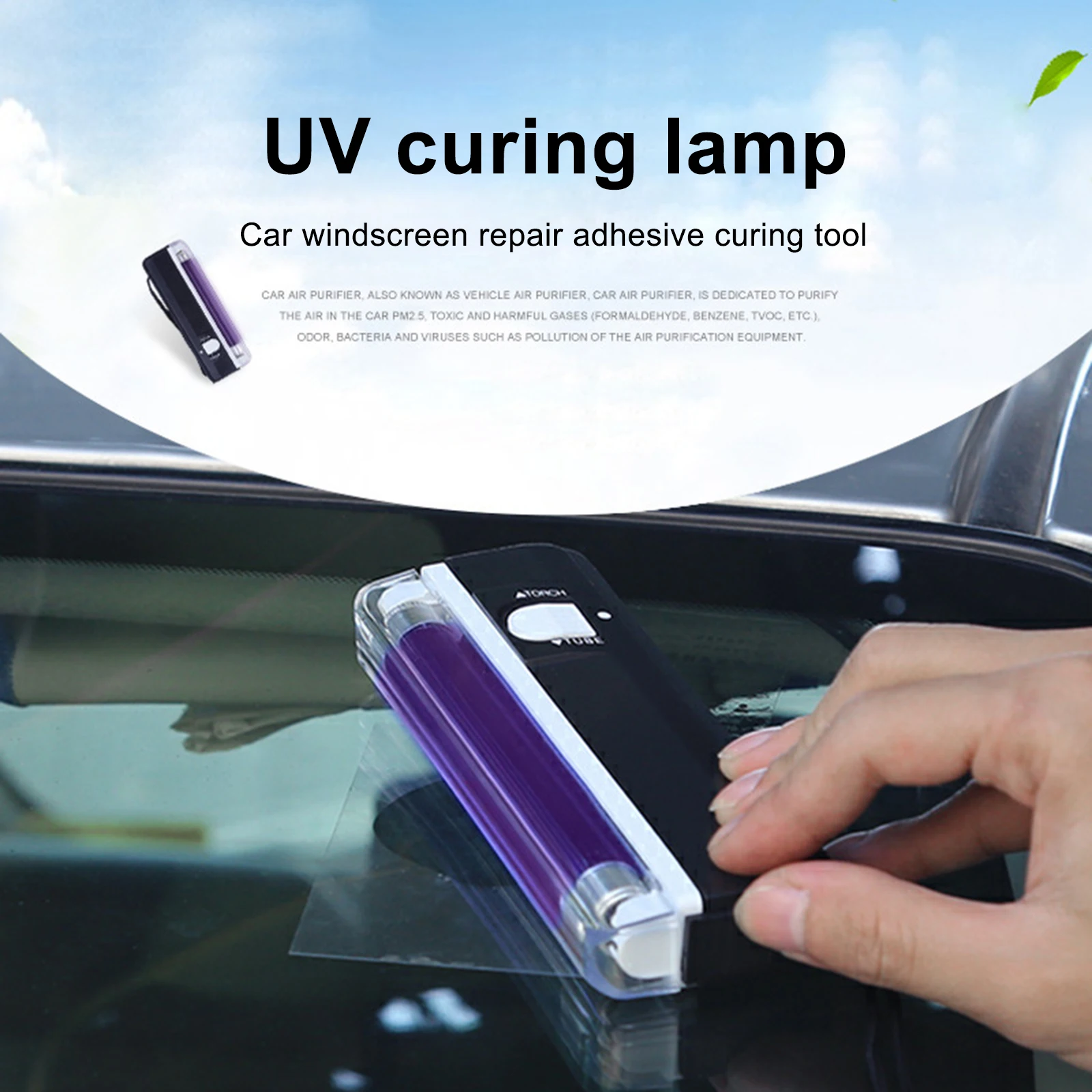 Auto Glass Cure Light Quality UV Lamp Resin Curing Special Lamp Windshield Repair Tool