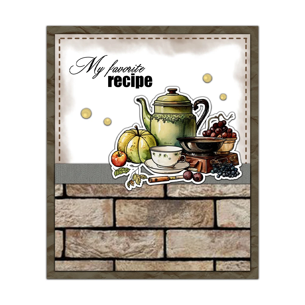 Mangocraft Home Cooking Kitchen Accessories Clear Stamps DIY Scrapbooking Supplies Silicone Stamp For Card Making Albums Decor