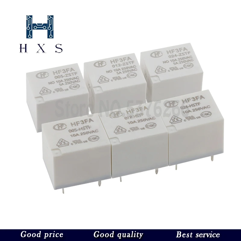 2PCS HF3FA-005 012 024-HST HF3FA-005-ZSTF HF3FA-012-ZSTF  ZST HSTF 4Pin  ZSTF 5Pin HF3FA-T 73 5V12V 24V Relay