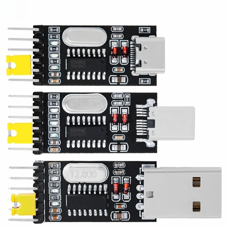 USB to TTL converter UART module CH340G CH340 3.3V 5V switch  type-c