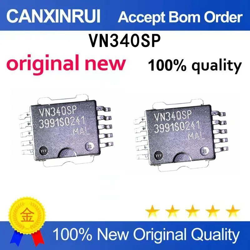 

(5pcs-100pcs）VN340SP, VN340 PSOP-10 integrated IC chip, brand new in stock