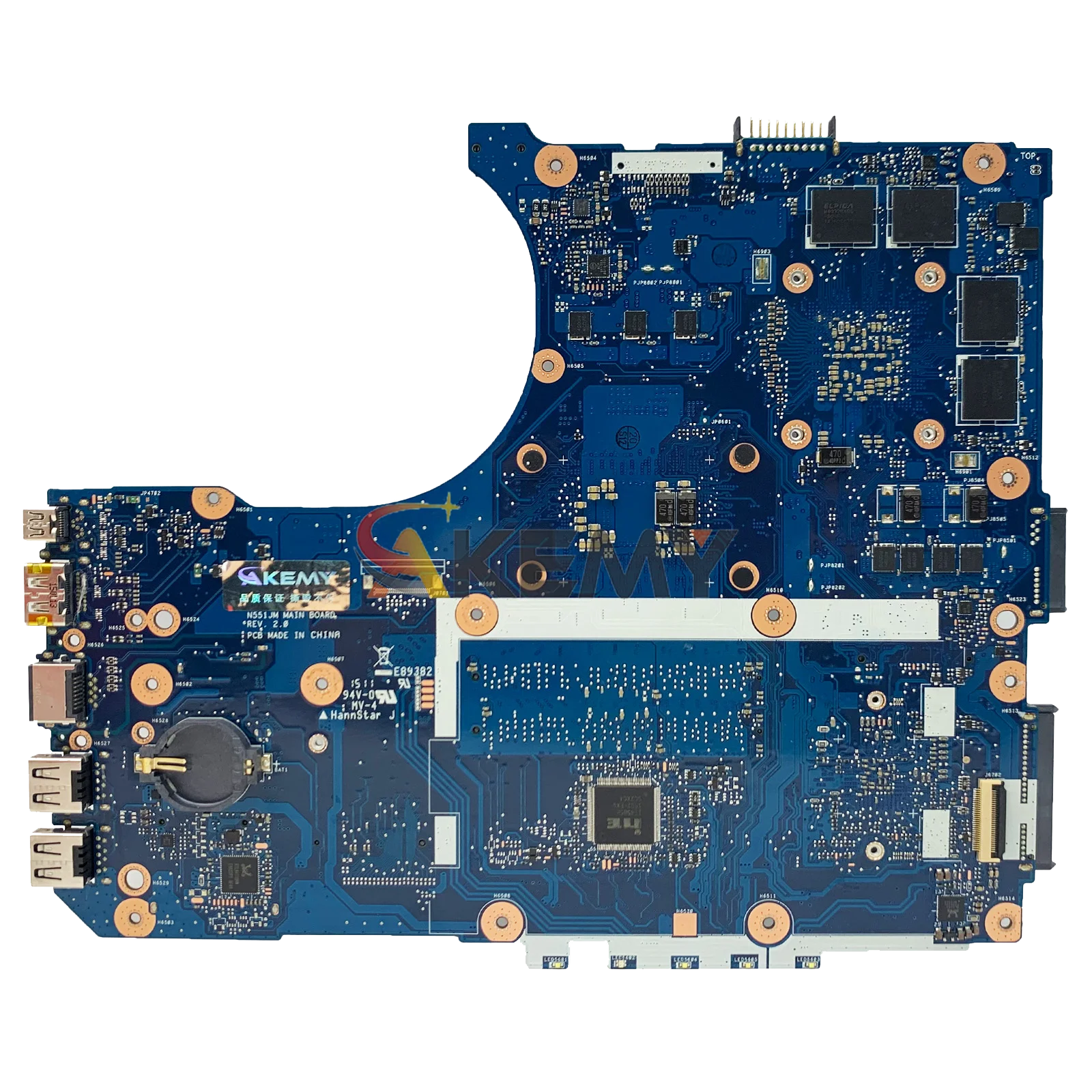 N551JM Laptop Motherboard For ASUS ROG N551JM G551J N551JQ N551JK N551JW N551JB G58JM N551JX N551J Mainboard With i3 i5 i7 CPU