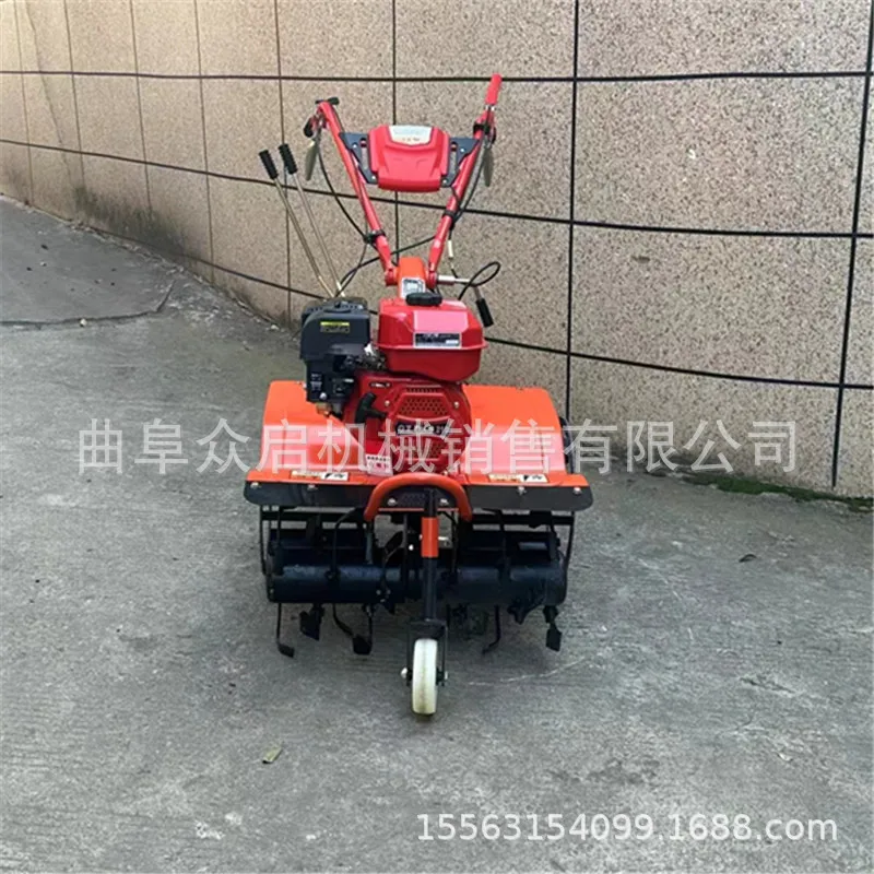Four-wheel drive front rotary micro-tiller