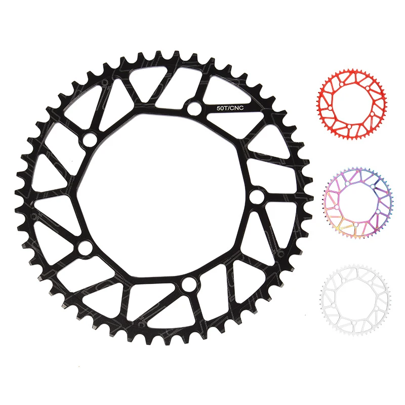 Folding Bicycle Chainwheel Set 46/48/50/52/54/56/58T Aluminum Alloy 130mm BCD Square Bike Cranksets 170mm Crank Arm