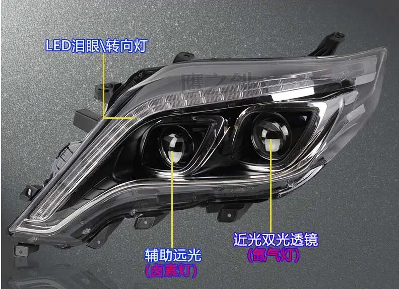 HID,2014~2016,Car Styling for Prado Headlight,FJ150 LC150,Cruiser,vios,RAV4,camry,Hiace,sienna,yaris,Tacoma,Prado head lamp