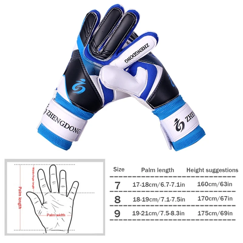 Football Gloves Student Goalkeeper Wear-resistant High Quality Thick Latex Gloves Goalkeeper Training Gloves