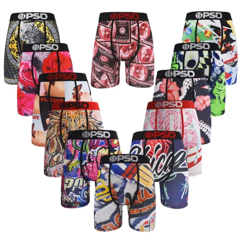 Men's Underwear Fashion Sexy Print Boxer Cueca Man Lingerie Men Panties Boxer shorts Boxer briefs Boxers Briefs Plus Size