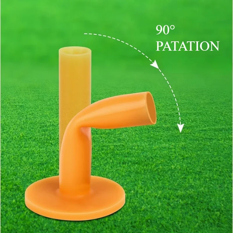 75mm golf ball holder cow tendon rubber seat practice hitting ball professional seat nail bottom material Golf Tees