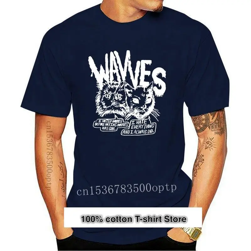 Wavves-Camiseta cininica de Gatti, S, M, L, Xl, Nuovo, Ufficiale, Alte, ropa de calle de fidelidad, nueva