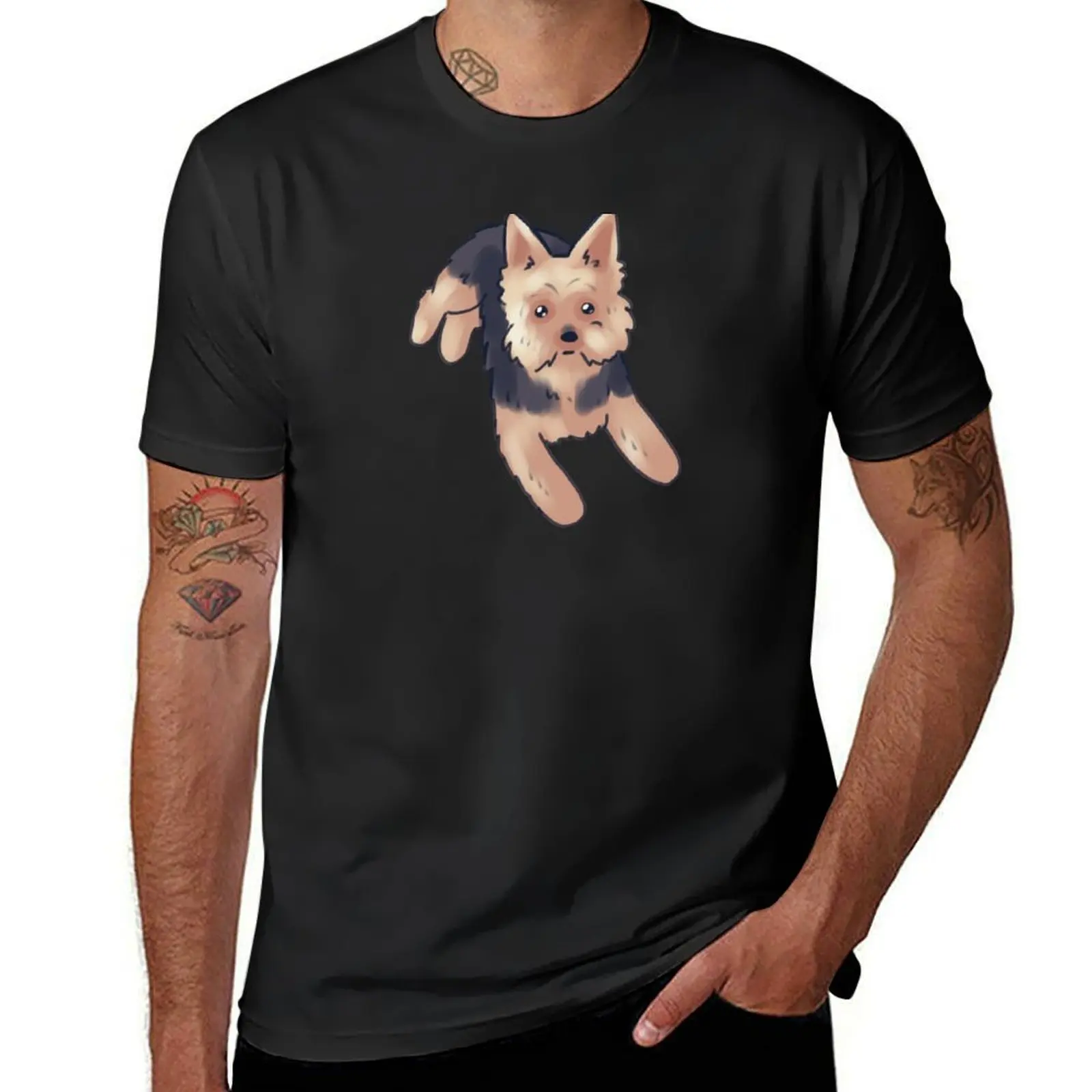 

Cute Yorkshire terrier T-Shirt boys whites quick drying anime customs design your own black t-shirts for men