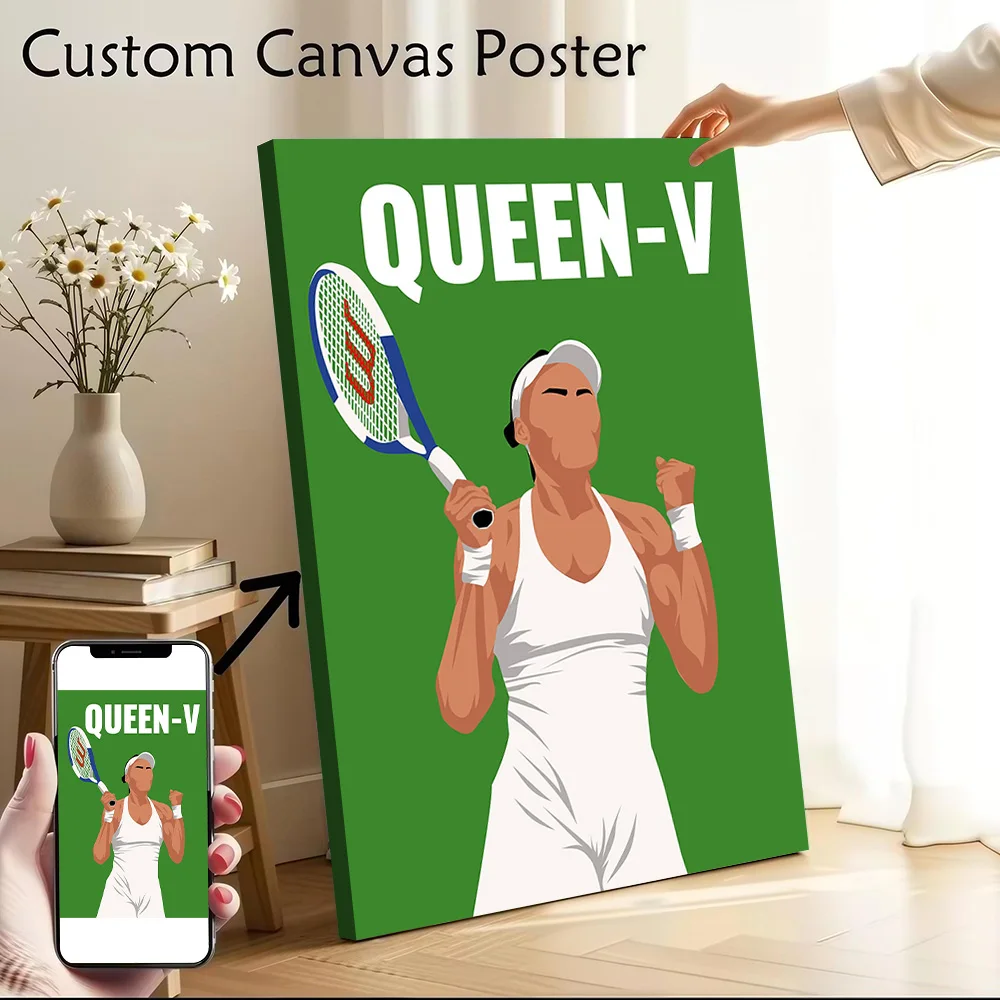 Arte de pared en lienzo impreso de Venus Williams, pinturas personalizables, póster, regalo perfecto para accesorios de dormitorio, decoración de sala de estar