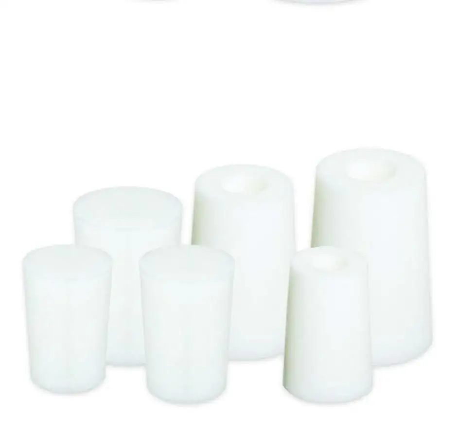 Upper x Down Dia 8x12 9x13 11x15 12x17 13x18 15x19 19x25 24x30 27x32mm Silicone Test Tube Stopper Without Sand Core