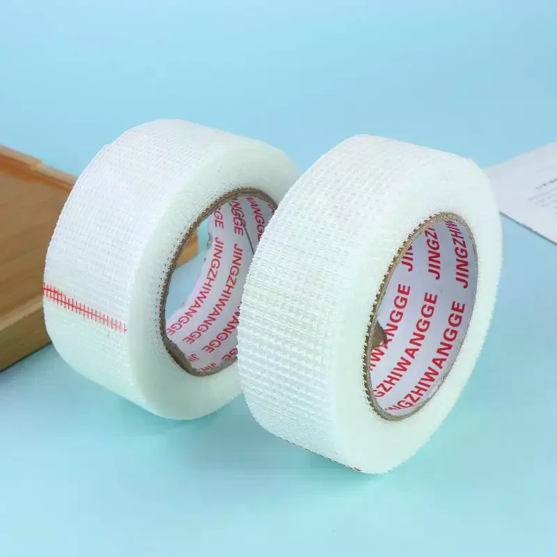 2 Roll 30M Glass Fiber Self-adhesive Mesh Tape Wall Crack Repair Thermal Insulation Decorative Mesh Seam Tape