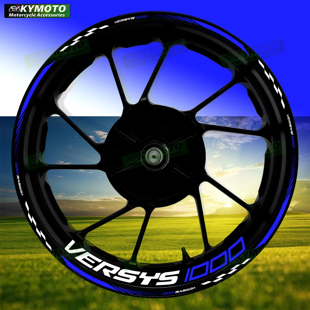 

For VERSYS1000 VERSYS 1000 motorcycle accessories 17 inch front and rear wheel decals hub reflective stickers decoration