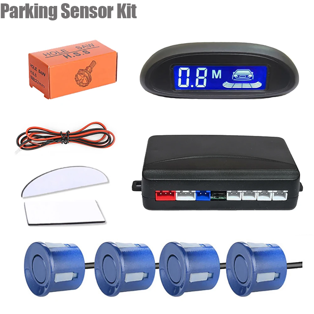 

12V Parking Sensor Parktronic Car Automobile Reversing Backup Radar Electronics Rear Auto Detector Backing Assistance Kit Buzze