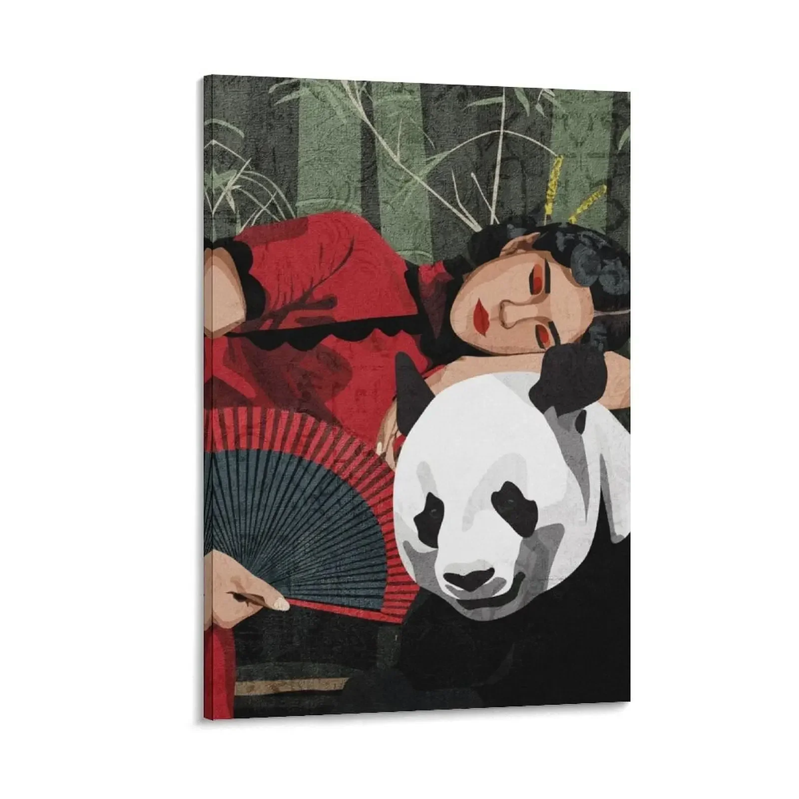 

Connecting to Nature Panda Canvas Painting wall decoration poster anime decoration aesthetic Decorative painting for bedroom