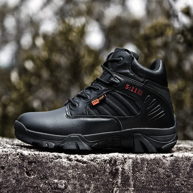 New Men Tactical Boots Army Boots Mens Military Desert Waterproof Work Safety Shoes Climbing Hiking Shoes Ankle Men Outdoor