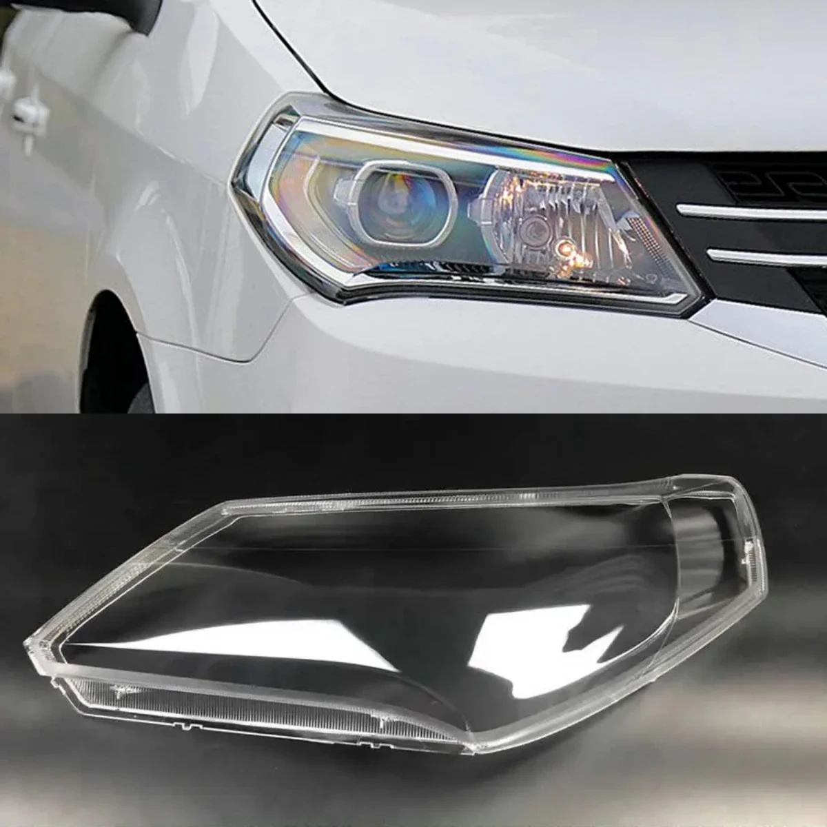 

For Geely Jingang Headlight Lens Cover Transparent Lampshade Headlamp Shell Plexiglass Auto Replacement Parts 2016 2017 2018