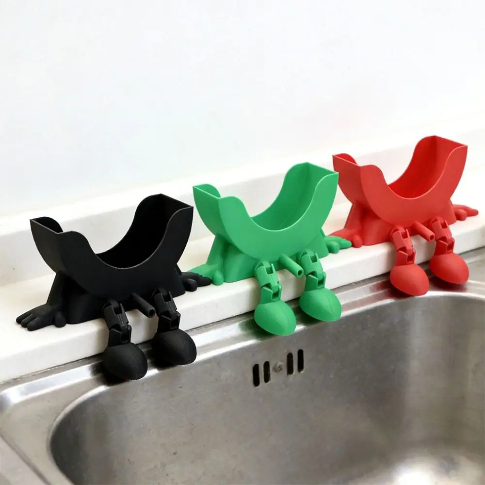 New 3D Printed Sponge Holder Hanging Drainage Function Soap Dish Funny Countertop Sponge Holders For Daily Cleaning