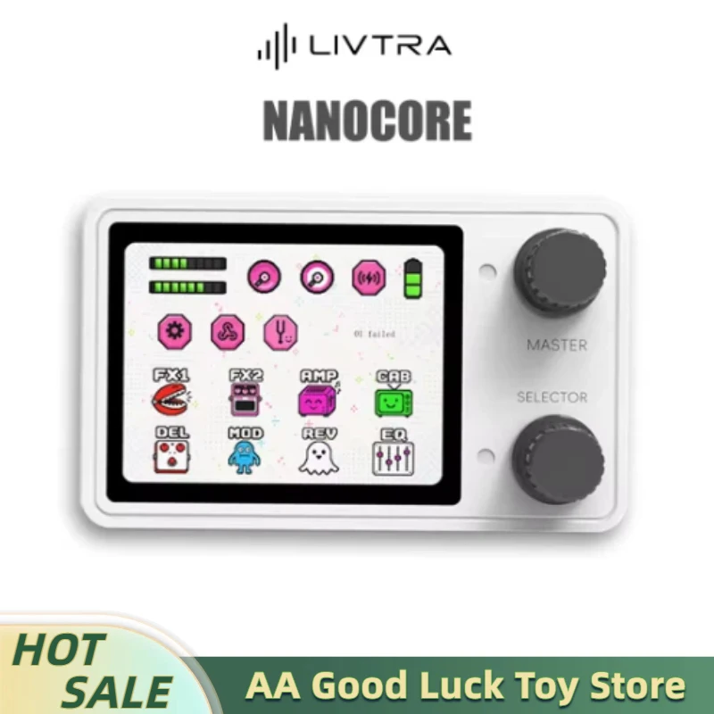 livtra-nanocore-multi-function-guitar-effect-pedal-126g-ultra-light-10h-play-time-24-display-nam-ir-ready-ai-drums-loopback