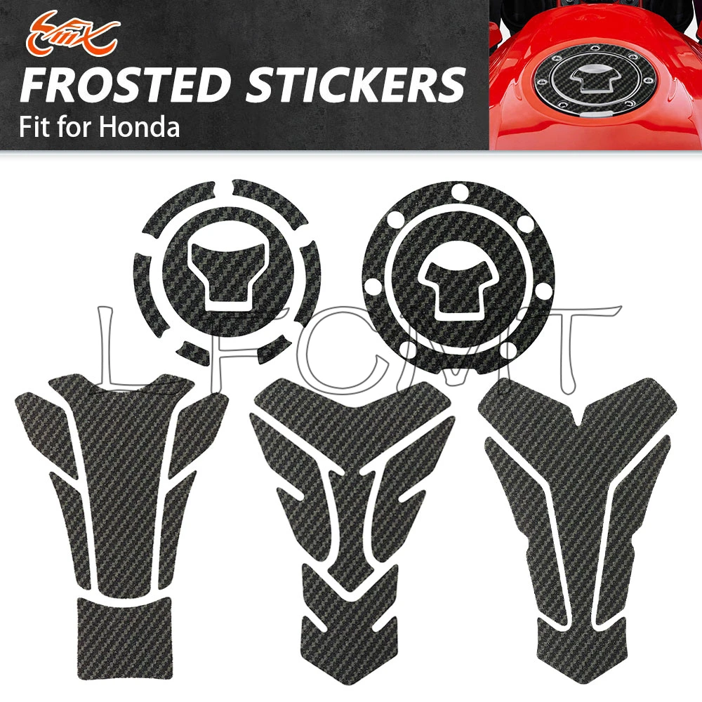 

Подходит для Honda CB400 CB500X/F CB1300 CB CBR 650R/F CBR1000RR CM500 VFR800, защитная наклейка на крышку топливного бака мотоцикла из углеродного волокна