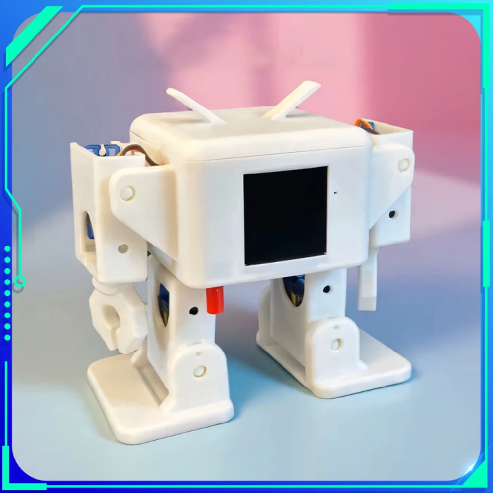 

Xiaozhi Ai Otto Robot Chatting Intelligent Robot Build-in Qwen DeepSeek ESP32 Chip 1.54 inches Screen Custom Gifts For Kid Gift