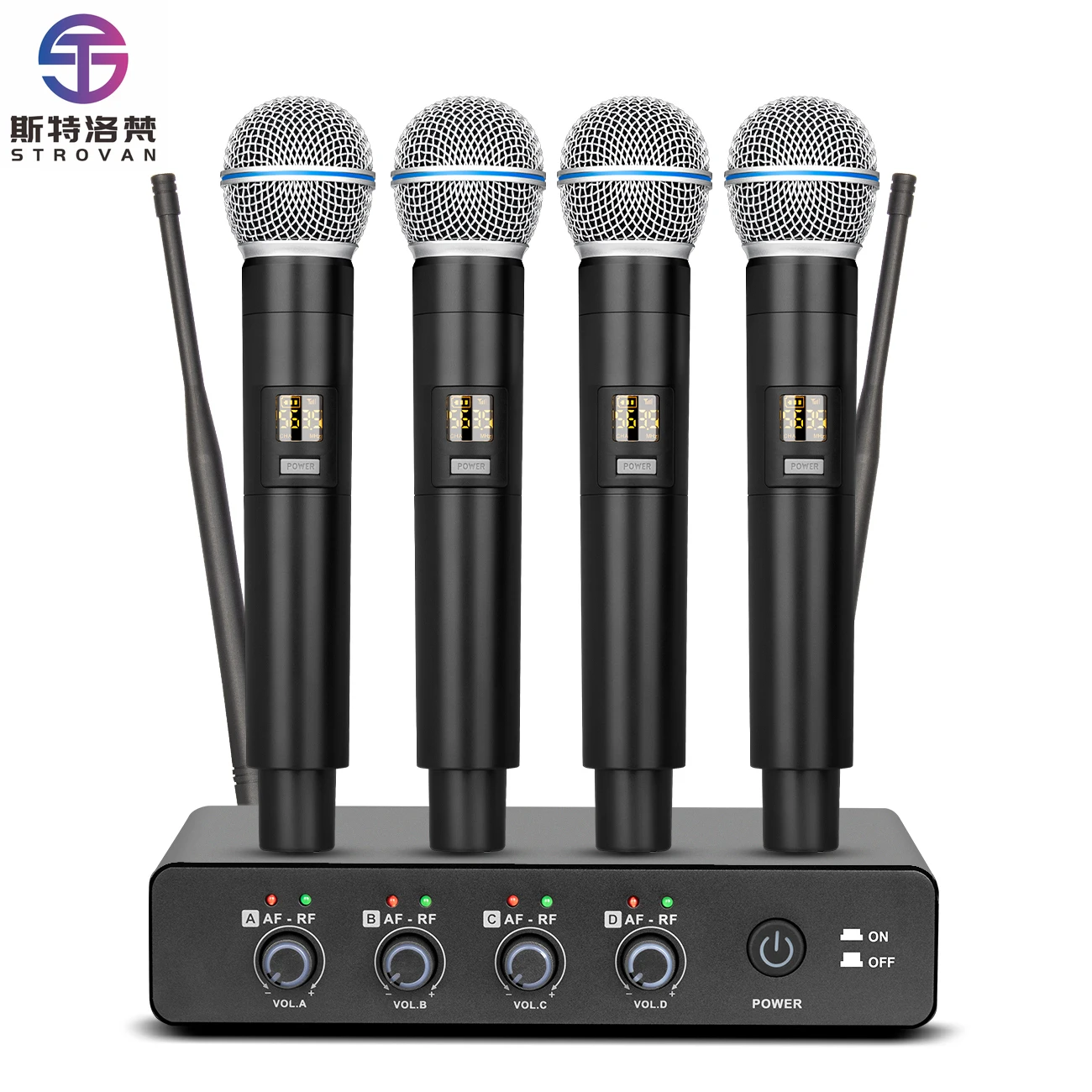 

R4 Professional Handheld Best UHF Wireless Microphone Dynamic Microphone for Conference Room