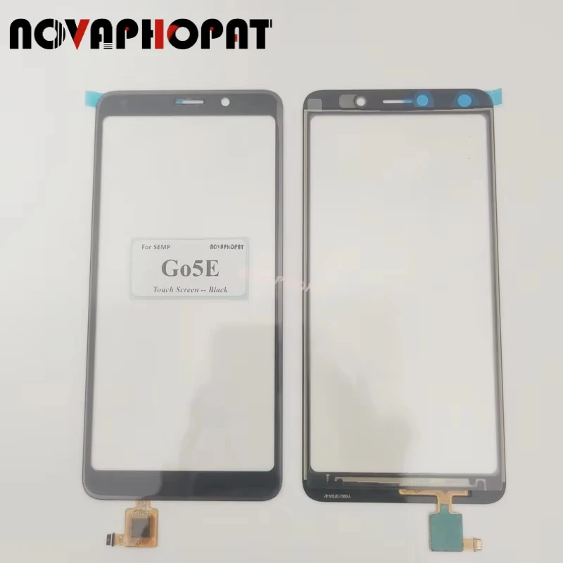 

Novaphopat протестированный сенсорный экран для SEMP GO5E, дигитайзер сенсорного экрана, переднее стекло, панель объектива, замена экрана