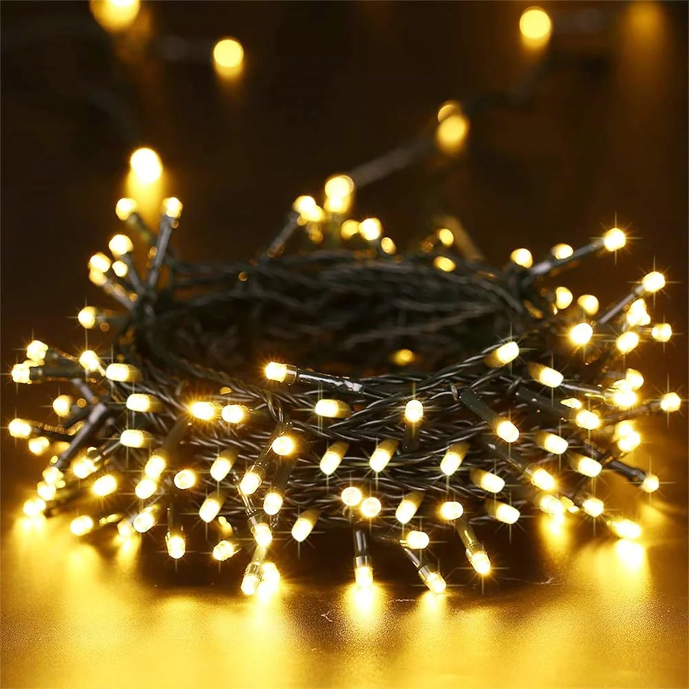 

12M 100LED Solar Outdoor Light String Waterproof LED String Holiday Outdoor Fairy Lights For Christmas Party Wedding Decoration