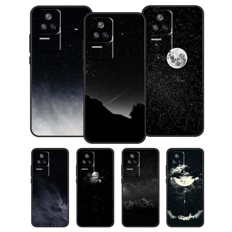 Space Sky Moon Case For POCO X4 GT F4 F3 M3 M4 X3 Pro Cover For Xiaomi 12 11T Pro 12S Ultra Mi 11 Lite