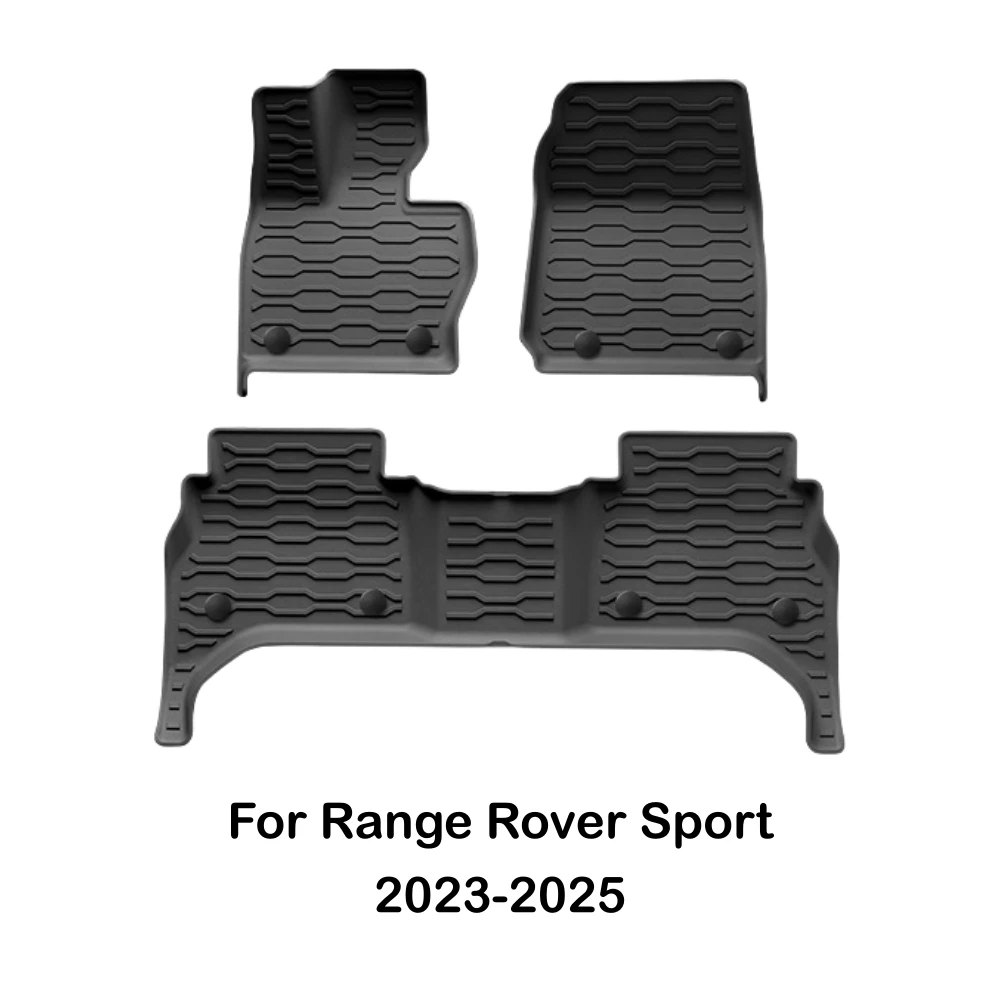 Für Range Rover Sport 2023 2024 2025 TPE-Fußmatten Allwetterschutz Kofferraummatte Wasserdichte Kofferraumauskleidung Rückenlehnenpolster-Set LHD – Detail 6