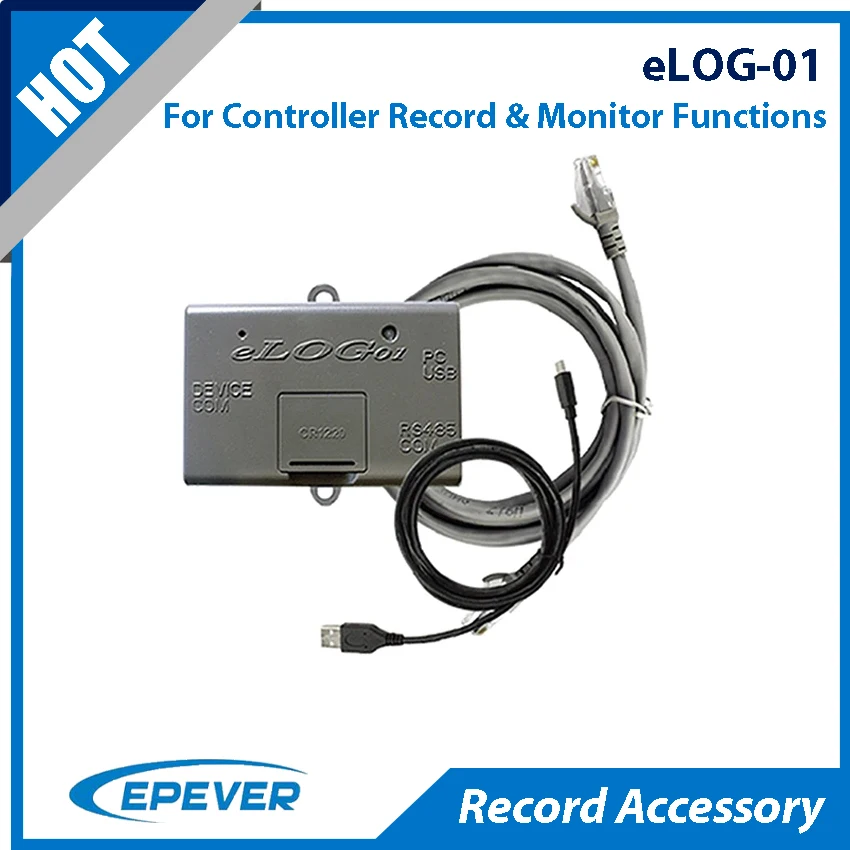 EPEVER eLOG01 Record Accessory Matched with Tracer-AN/BN TRIRON-N Series MPPT Solar Controller of RS485 Interface