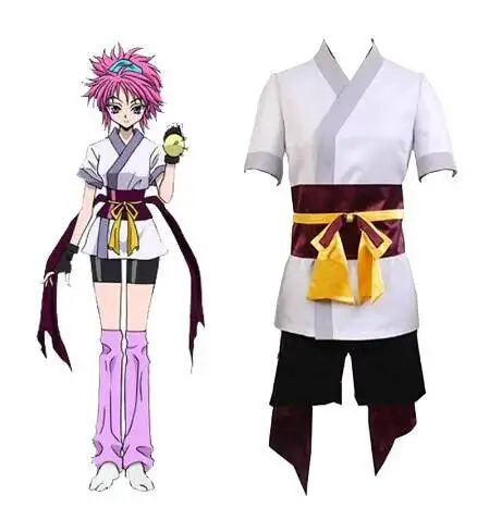 

Machi Komacine Cosplay Costume Hunter X Hunter Pink Set Halloween Carnival Costumes For Women Anime Cosplay Outfits Dress