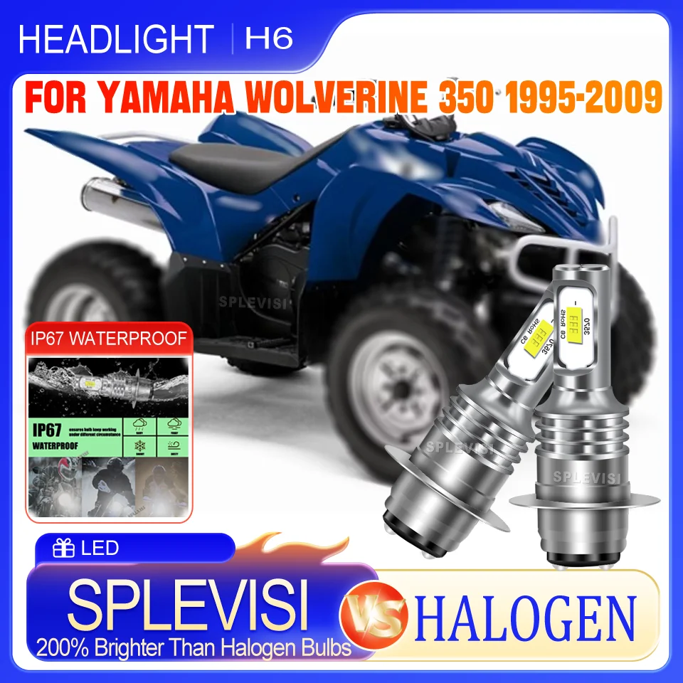 

Made of Durable Materials LED H6 motorcycle Headlight For Yamaha Wolverine 350 1995 1996 1997 1998 1999 2000 2001 2002-2009