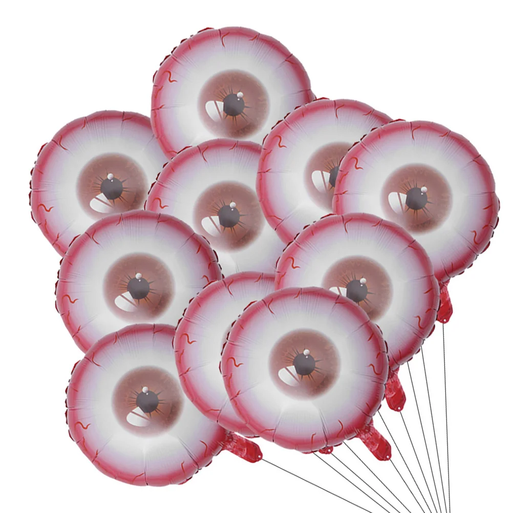 

20Pcs Eyeball Shape Balloons Halloween Party 20in Round Creepy Balloon Set Party Decoration Photography Props