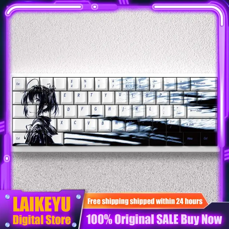 Rikka Takanashi Anime Themed Keycaps Cross Shaft Mechanical Keyboards Pc Gaming Keyboards Collectible Gifts Customized Keycaps