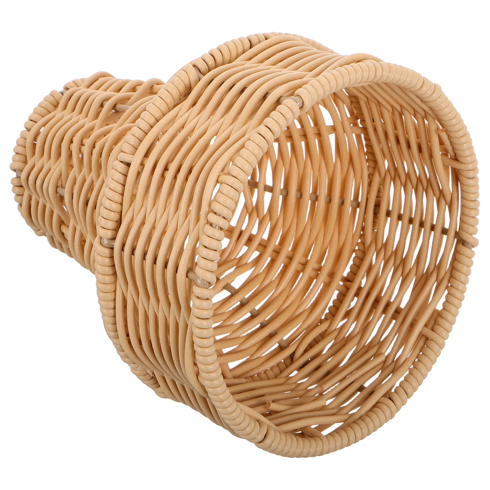 

1pcs Small Bouquet Basket Imitation Wicker Flower Arrangement Holder For Wedding Valentine Gift Boho Garden Party Decor