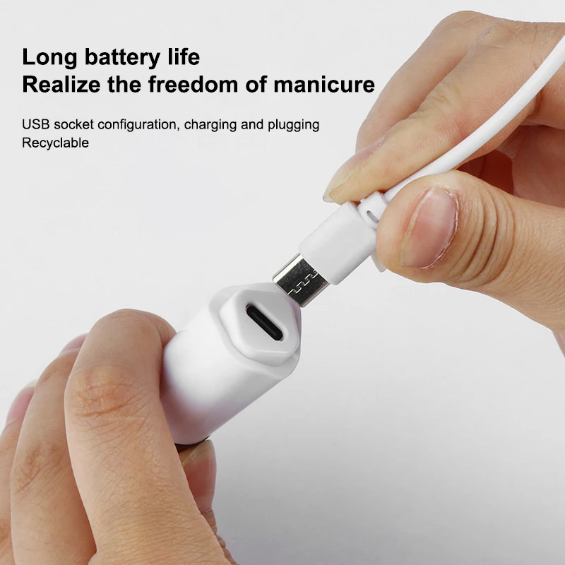 Draagbare nageldrogerlamp LED-nagellamp met standaard voor het uitharden van alle gellak USB oplaadbare sneldrogende manicure nagelkunstgereedschappen