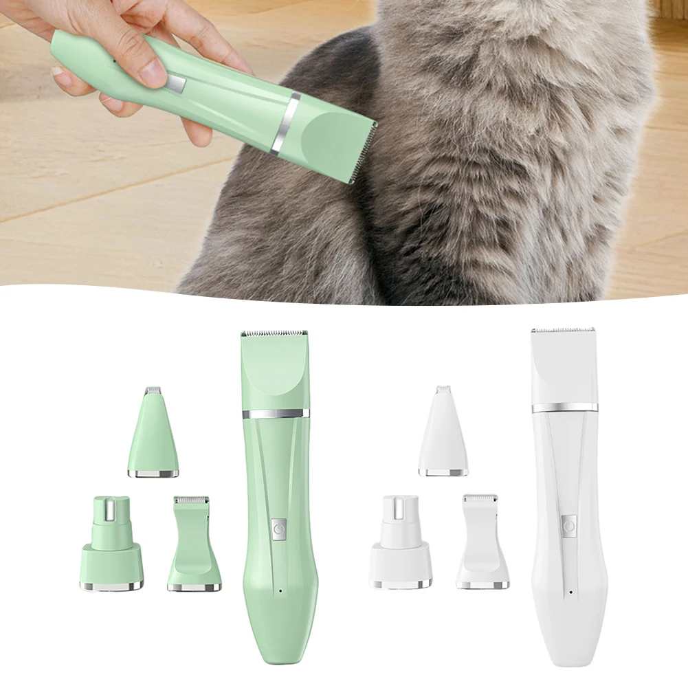 Multi In 1 Pet Paw Trimmer Rechargeable Cordless Dog Cat Grooming Kit Digital Display With Stainless Widening Blades Pet Supply