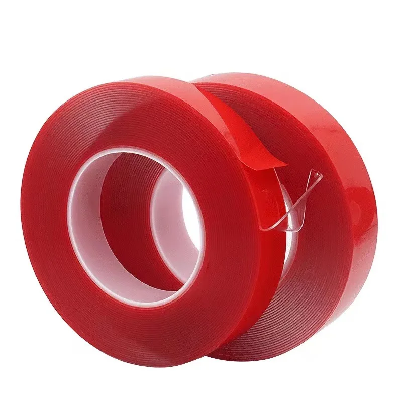 3meter/roll Strong Adhesive Nano Tape 3mm-35mm Double Sided Tape Mounting Tape Red Strong Removable Tape for Home Decor