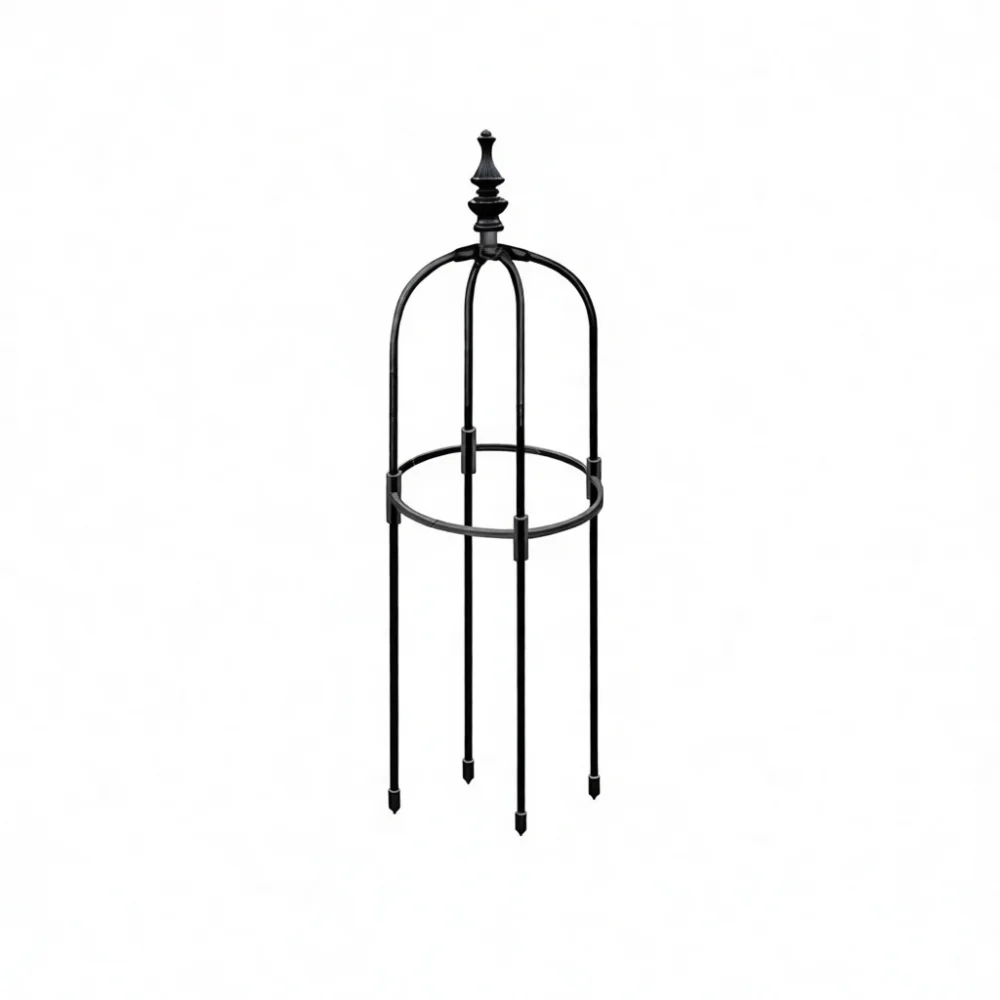 U Shaped Support Trellis For Climbing Plants Modular Garden Stake Frame Flower Vine Vegetable Pot Growth Rack Black