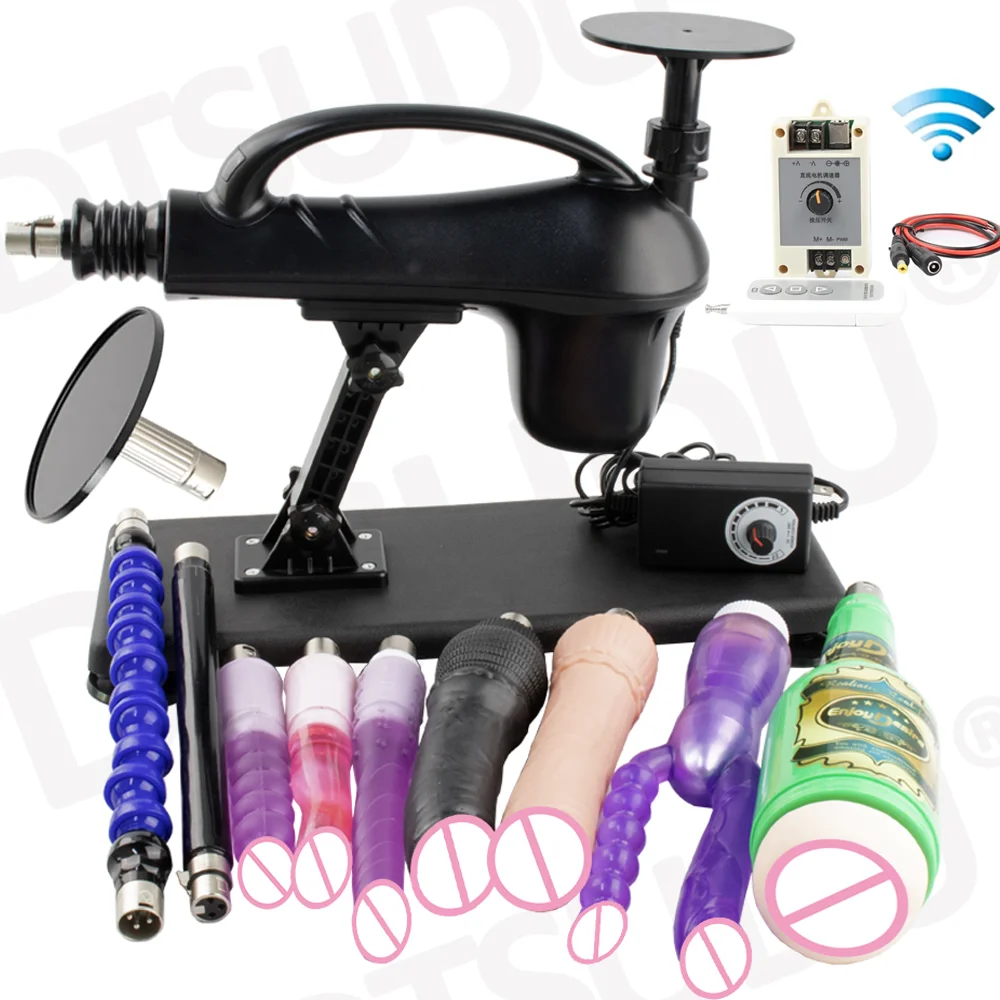 

DTSUDU New Upgrade Wireless Control A2SS Sex Machine for Woman Adjustable Masturbating Pumping Vibrator Dildo for Men Sex Toys