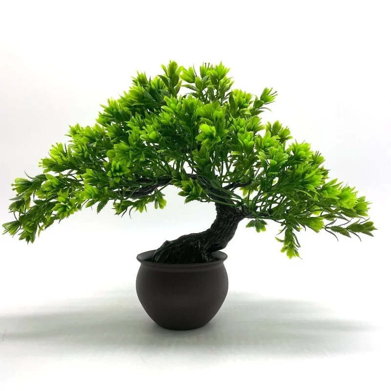 Simulation Fake Potted Bonsai Tree Artificial Plants Desk Ornament Artificial Flower Bonsai Pot Home Decoration OfficeRoom Decor